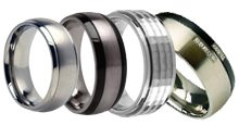 titanium bracelet &amp; titanium rings